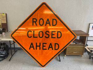 lot 268 image: Large Decommissioned Road Sign