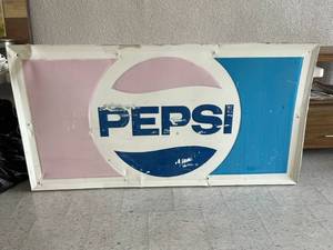lot 269 image: Large Pepsi Metal Sign