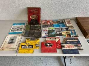 lot 287 image: Service Station Maps, Soda Bottle Carriers, Bug Deflectors