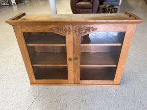 lot 292 image: Antique Wood Cabinet