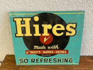 lot 330 image: Hires Rootbeer Metal Sign
