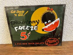 lot 332 image: Picaninny Freeze Metal Sign