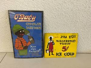 lot 337 image: Reproduction Metal Signs