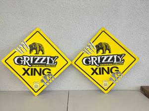 lot 345 image: Grizzly Smokeless Tobacco Signs