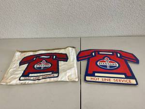 lot 349 image: Standard Oil Hot Line Service Merchandiser