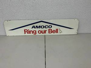 lot 353 image: Amoco Ring Our Bell Metal Sign