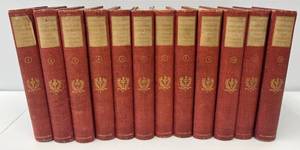 lot 43 image: 1900  J. B. Millet Copyright Library Edition Historic Characters And Famous Events Vol. 1-12