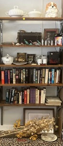 lot 120 image: 6 Shelves Full Of Vintage Misc. Items