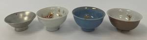lot 141 image: Group Of Antique Wartime Sake Cups (No Chips Or Cracks)