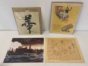 lot 146 image: Group Of Misc. Vintage Prints Including Wrigleys Double Mint Gum Advertising And More