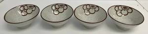 lot 153 image: Vintage Japanese Pottery Rice Bowls Never used (No Chips Or Cracks) 6 x 2 34