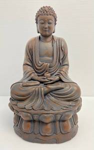 lot 168 image: 14 Tall Plaster Budda (No Chips Or Cracks)