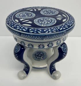 lot 170 image: Small Japanese Ceramis Stool  9T x 7 12 (No Chips Or Cracks)