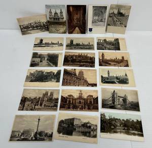 lot 229 image: Vintage Postcards Of English Architecture And More