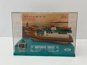 Vintage Boaterific Motorific Battery Operated (Automatic Bailer) Boat Made By Ideal