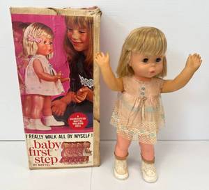 Vintage Baby First Step By Mattel With Original Box (Works)