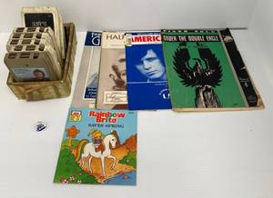 Group Of Vintage Eight Tracks Including Starflight And Sheet Music