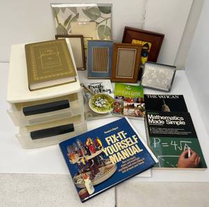 Group Of Misc. Books Frames And More
