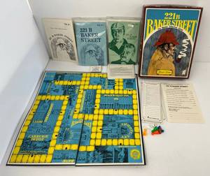 Vintage Hansen Brand 221B Baker Street The Master Detective Game (Seems Complete)
