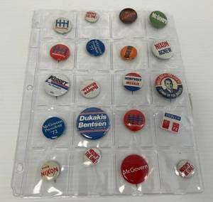 Group Of Vintage Political Buttons