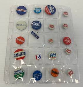 Group Of Vintage Political Buttons