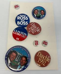 Group Of Vintage Political Buttons