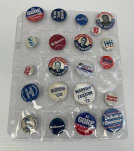 Group Of Vintage Political Buttons