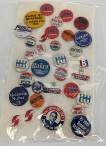 Group Of Vintage Political Buttons