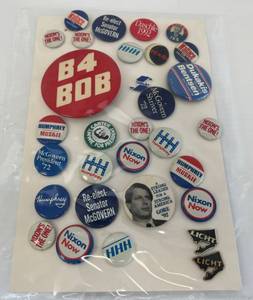 Group Of Vintage Political Buttons