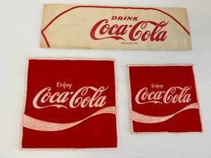 Group Of Vintage Coca Cola Collectibles Including Paper Hat, Patches And More