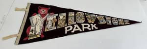 Vintage Yellowstone Park Felt Pendant