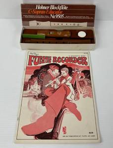 Hohner BlockFlote C-Sopran Educator In Original Box And Recorder Music Book