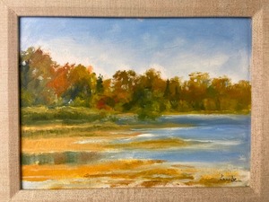 Original Framed Oil by Bob Straub - Sister Bay 04