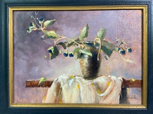 Original Bob Straube Oil on Canvas - Blackberry Branch