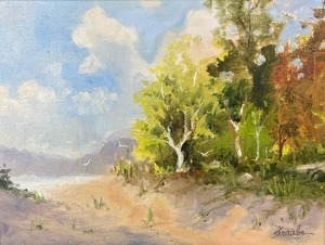 Original Oil on Canvas by Bob Straube - Outdoor Landscape - 903