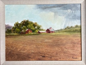 Original Oil on Canvas by Bob Straube - Nebraska Farmscape