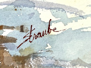 Watercolor Golden Winter by Bob Straube