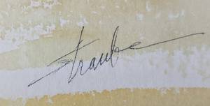 Beautiful Watercolor Art, Signed by Straube