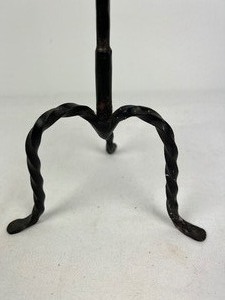 lot 26 image: Antique Wrought Iron Pricket Candlestick
