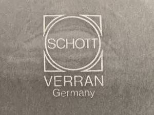 lot 89 image: 7 Vintage SCHOTT VERRAN Plain Glass Mugs- Germany