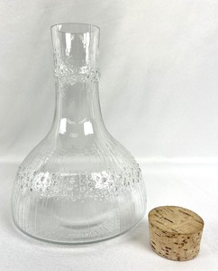 lot 104 image: Vintage Iittala Niva Decanter by Tapio Wirkkala w Original Cork