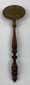 lot 153 image: Vintage Butler Crumb Catcher  - Brass and Wood