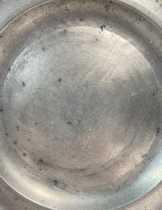 lot 181 image: Samuel Danforth Early 1800s Pewter Side Plate - 9