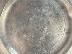 lot 180 image: Thomas Danforth Boardman Early 1800s Pewter Side Plate - 8.5
