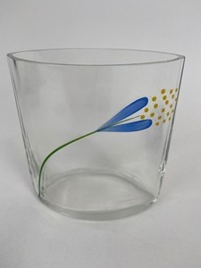 lot 258 image: Vintage Orrefors Glass Bud Vase - Sweden & Small Round Bonsai Pot Made in Japan