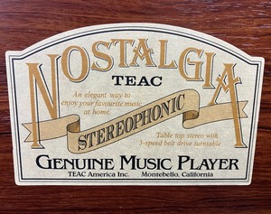 lot 286 image: Nostalgia TEAC Compact Hi-Fi Stereo System- Model GF 330