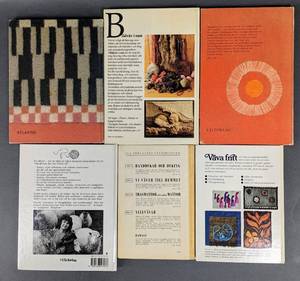 lot 290 image: Six Hardcover Swedish Instructional Weaving Books