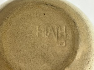 lot 172 image: Cream Speckled Pottery Pitcher by Heath Ceramics