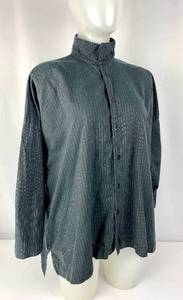 lot 365 image: Vintage ESKANDAR Grey Blouse and Navy Cashmere Turtleneck