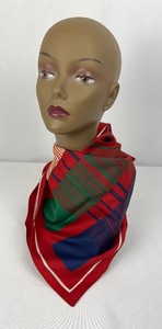 lot 366 image: 3 Bright and Colorful Vintage Scarves